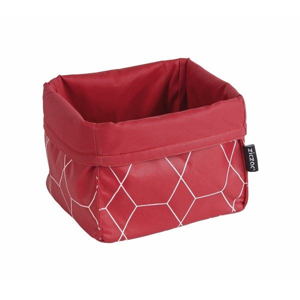 Rdeča košara za kruh ZicZac Hexagon