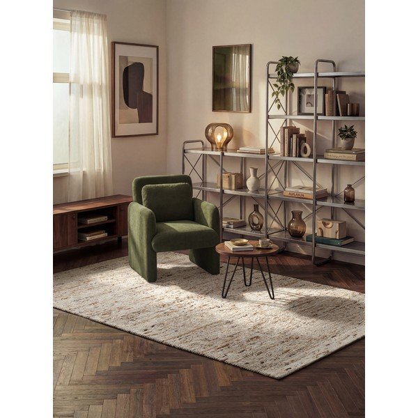 Bež ročno tkana volnena preproga 80x150 cm Bexley Woolwich – Ted Baker-image-1