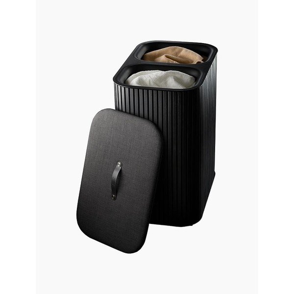Črn koš za perilo 2x45 l iz bambusa Tota Luxe – Joseph Joseph-image-4