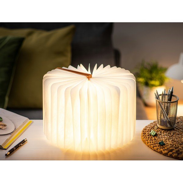 LED namizna svetilka s tekstilnim senčilom (višina 2,5 cm) Harmony – Gingko-image-4