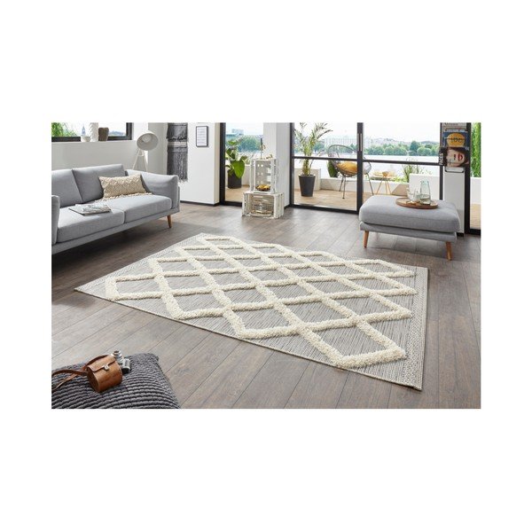 Siva preproga Mint Rugs Handira Grid, 230 x 155 cm-image-2