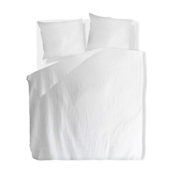 Bela posteljnina za zakonsko posteljo iz muslina 200x200 cm Plain Muslin – Butter Kings-image-2