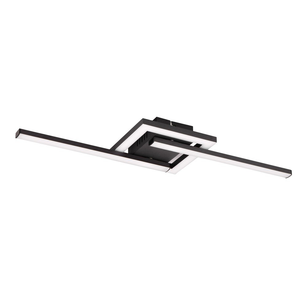 Črna LED stropna svetilka 16x54 cm Viale