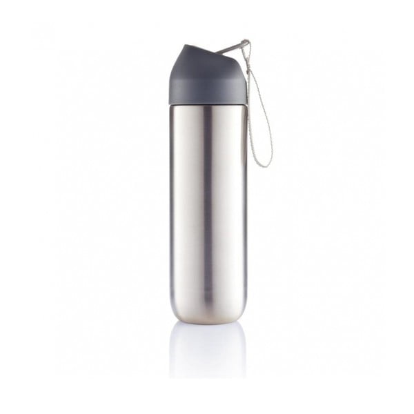 Siva steklenica za vodo iz nerjavečega jekla XD Design Neva, 500 ml-image-1