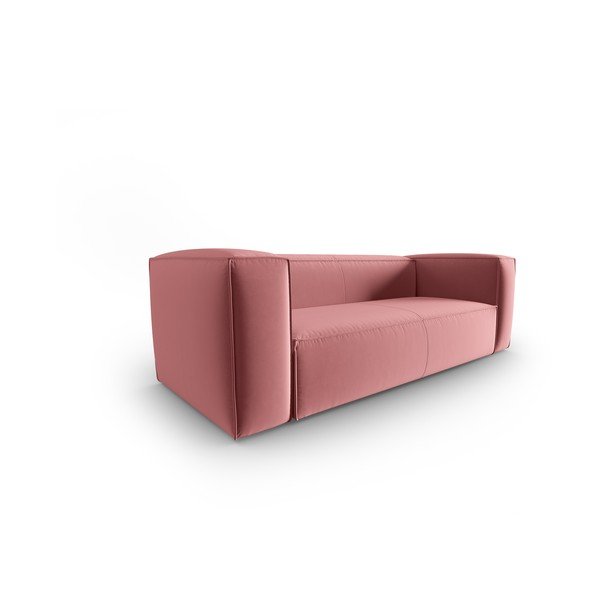 Rožnata žametna sedežna garnitura 200 cm Mackay – Cosmopolitan Design-image-2