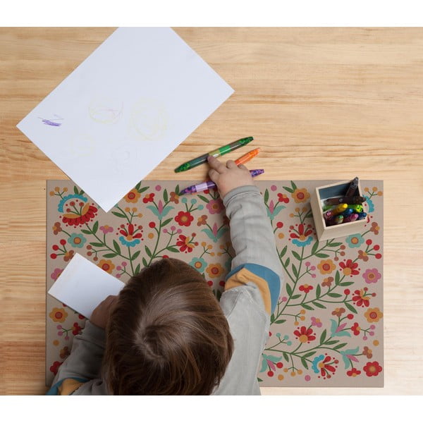 Otroški pogrinjek 35x55 cm Mexican Flowers – Little Nice Things-image-1