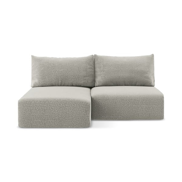 Svetlo siva raztegljiva/s prostorom za shranjevanje kotna sedežna garnitura (levi kot) Kalena – Makamii