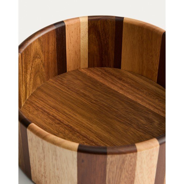 Lesena skledica za serviranje v naravni barvi Nover – Kave Home-image-2