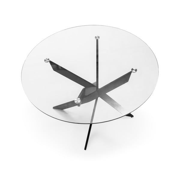 Okrogla jedilna miza s stekleno mizno ploščo 120x120 cm Ruth – Marckeric-image-4