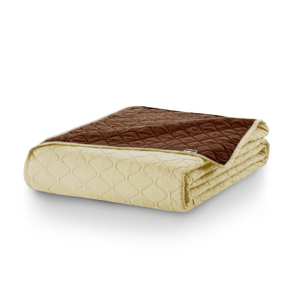 Bež in rjava obojestranska posteljna prevleka iz mikrovlaken DecoKing Axel, 240 x 260 cm-image-4