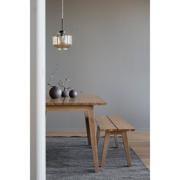 Lesena jedilna klop iz hrastovega lesa Rowico Melfort, 144 x 38 cm-image-4