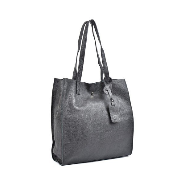 Črno usnje Isabella Rhea Tote Bag-image-3
