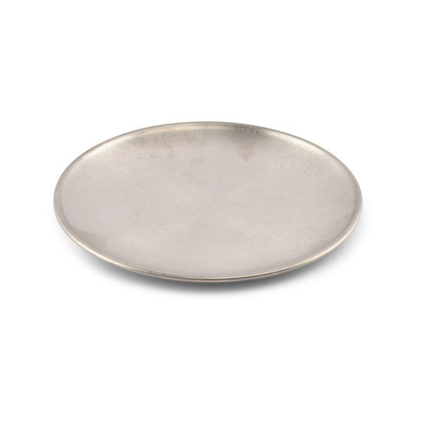 Desertni kovinski krožnik v srebrni barvi ø 17 cm Serve – BonBistro-image-2