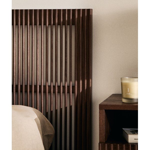 Vzglavje iz masivnega jesena v temni naravni barvi 175x70 cm Beyla – Kave Home-image-1