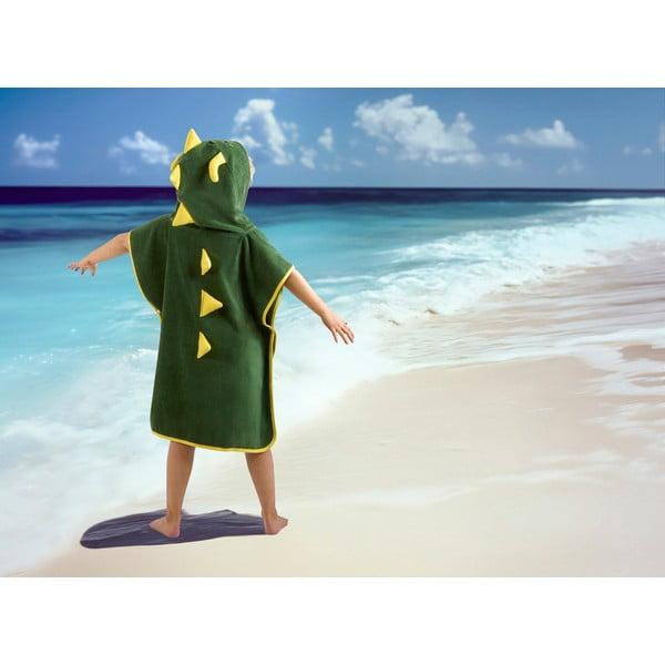 Zelen bombažen otroški pončo Joep – Good Morning-image-1