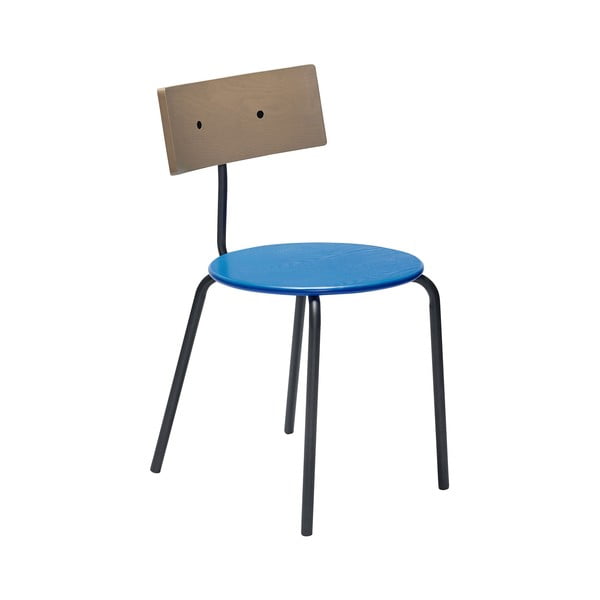 Jedilni stoli v modri in naravni barvi v kompletu 4 ks Koi – Hübsch
