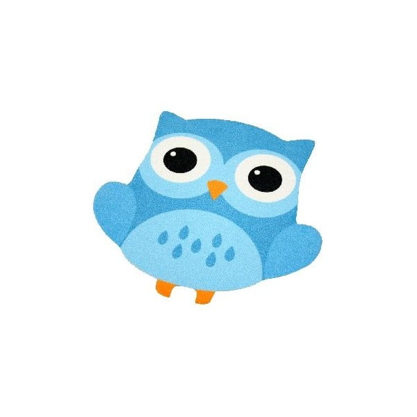 Otroška modra preproga Zala Living Owl, 66 x 66 cm