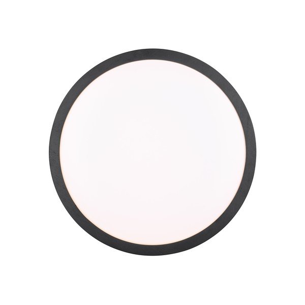 Črna LED stropna svetilka ø 40 cm Iseo – Trio-image-2