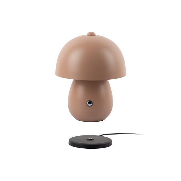 Svetlo rjava LED namizna svetilka s kovinskim senčilom (višina 18 cm) Mono LED – Leitmotiv-image-1