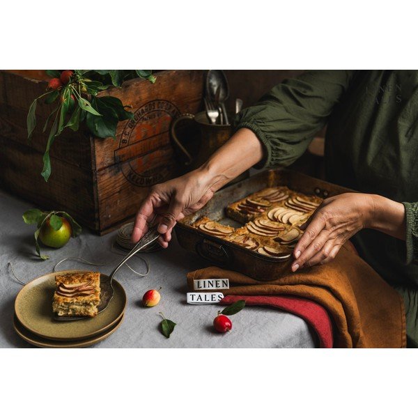 Laneni namizni prt 140x140 cm - Linen Tales-image-2