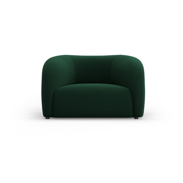 Temno zelen žameten fotelj Santi – Interieurs 86