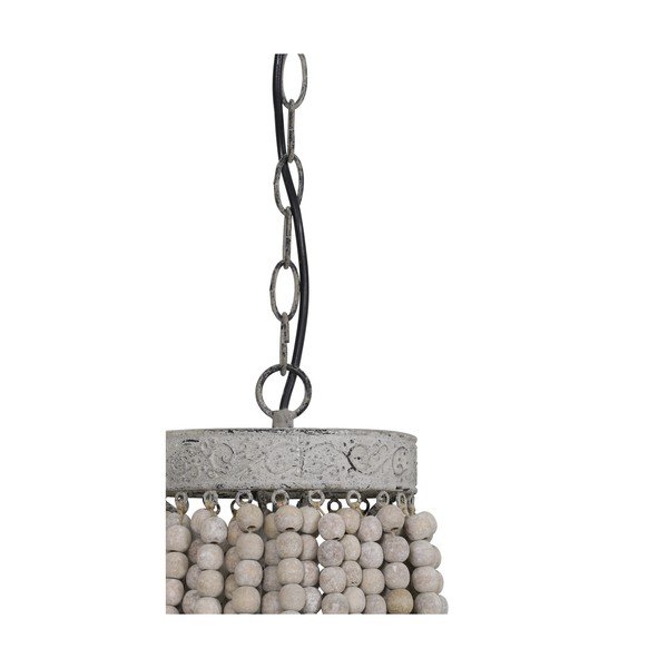 Bela viseča svetilka s kovinskim senčilom ø 36 cm Luna – Light & Living-image-4