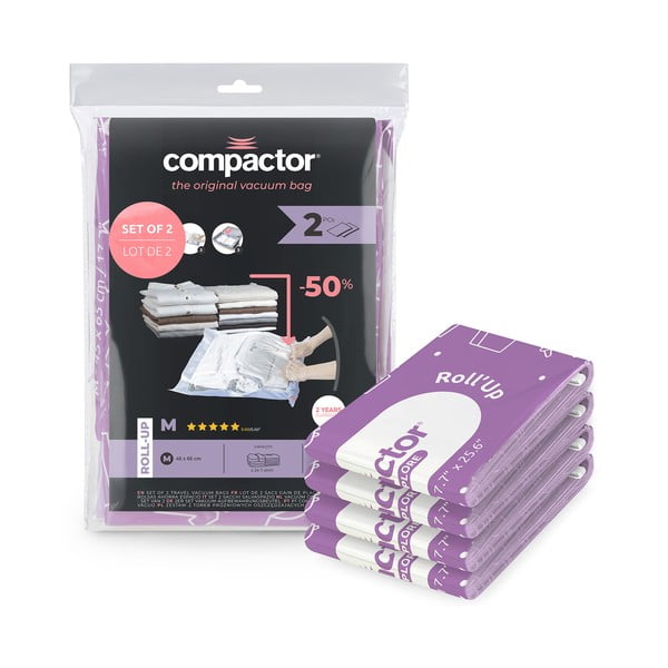 Vakuumske vreče za oblačila v kompletu 4 ks Roll Up M – Compactor