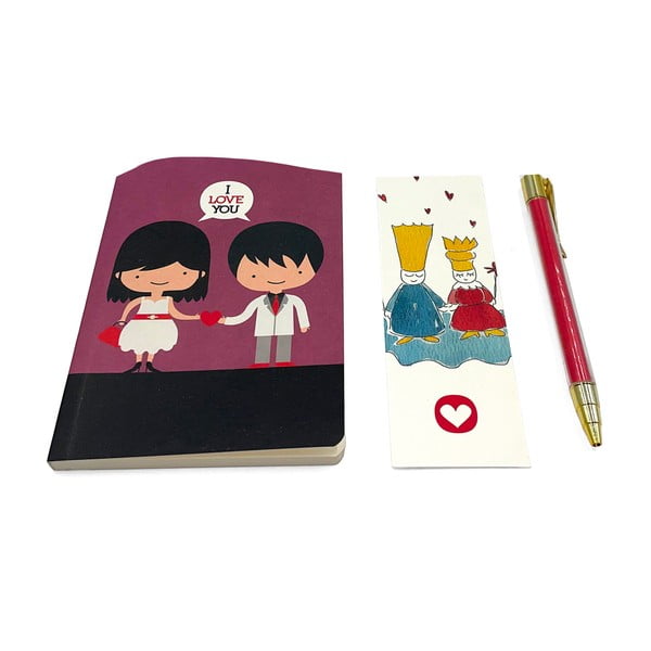 Darilni komplet za pisanje z voščilnico Heart and Prince – Kartos-image-2