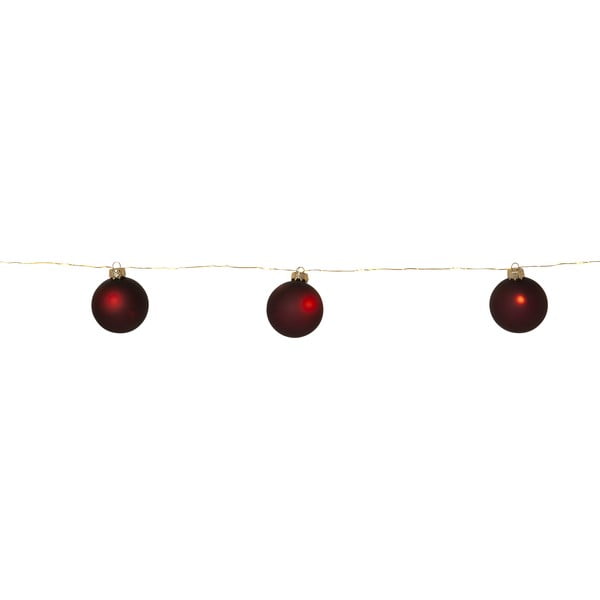 Bordo rdeča božična svetlobna dekoracija ø 6 cm Bliss – Star Trading