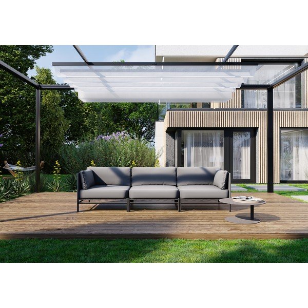Svetlo siv vrtni modularni kavč 234 cm Dandy – Sit Sit-image-4