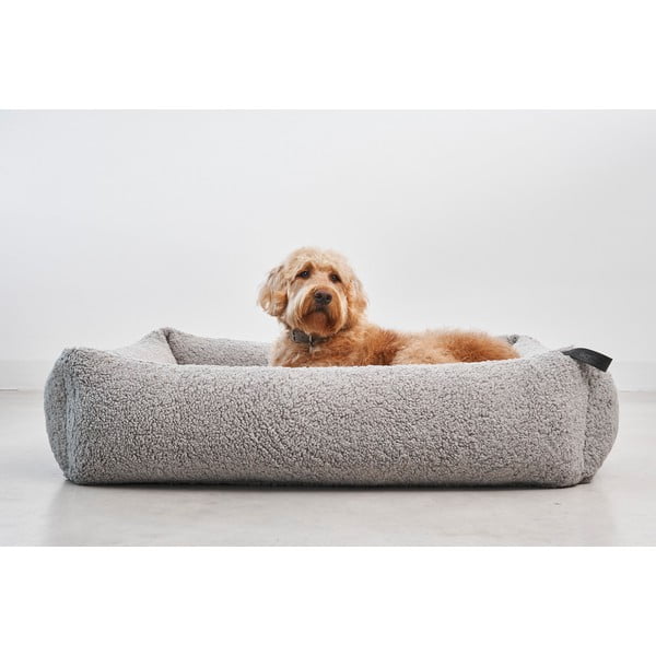 Siva bouclé podloga za pse 71x91 cm Senso Pebble M – MiaCara-image-1