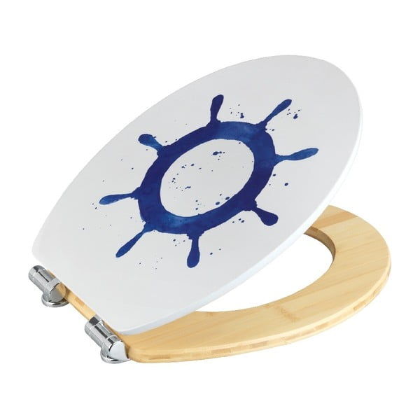 WC deska iz bambusa in lesonita Wenko Volan, 44 x 37,5 cm-image-2