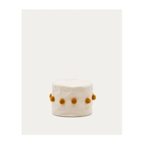 Gorčično rumen/bež tabure Manua – Kave Home-image-3