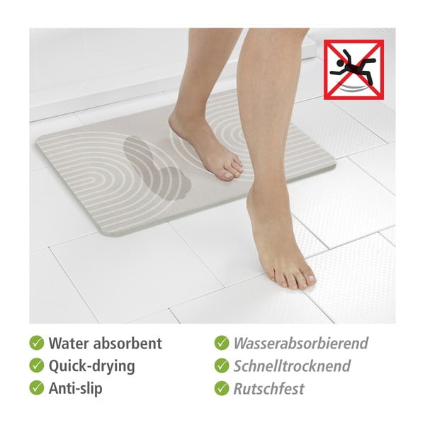 Bež kopalniška podloga iz diatomejske zemlje 39x60 cm Nazca – Wenko-image-4