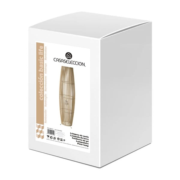 Stoječa svetilka v naravni barvi z bambusovim senčnikom (višina 88 cm) Natural Way – Casa Selección-image-4