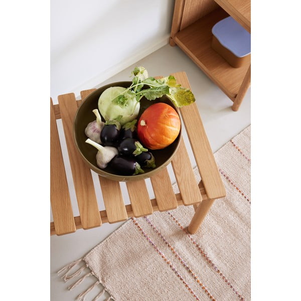 Kaki zelena lončena servirna posoda ø 28 cm Amare – Hübsch-image-1