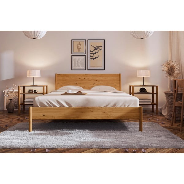 Hrastova zakonska postelja 180x200 cm Pola - The Beds-image-1