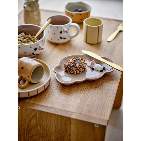 Bela keramična otroška skodelica za kakav 370 ml Dolly – Bloomingville Mini-image-1