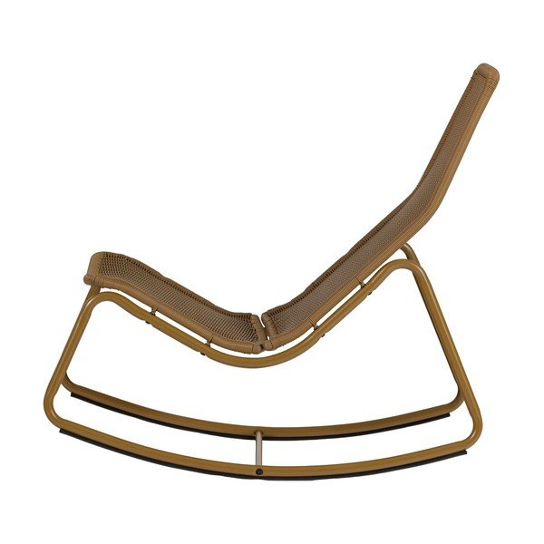 Oker rumen vrtni fotelj iz umetnega ratana Tom – WOOOD-image-2