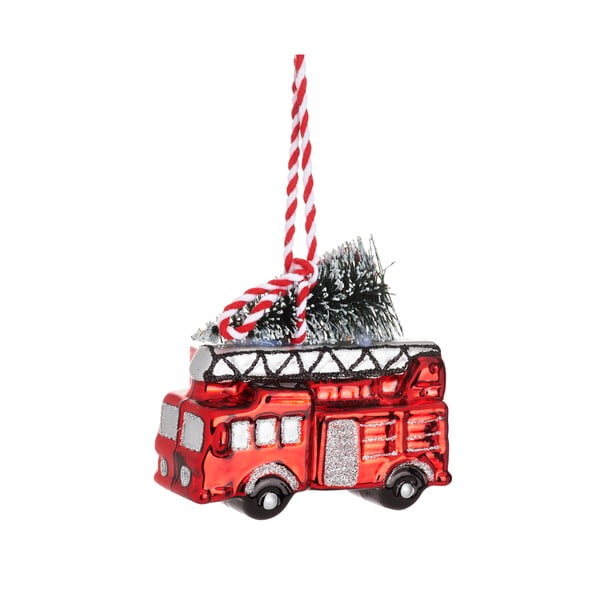Okrasek za jelko 8 cm Fire Engine – Sass & Belle