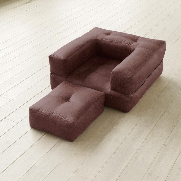 Variabilni fotelj Cube, mokka-image-1
