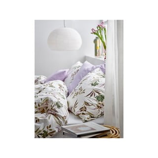 Zelena/bež enojna posteljnina iz bombažnega satena 140x200 cm Soft Tropic – Södahl