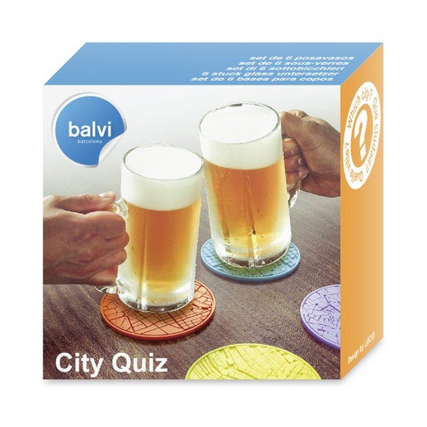 Komplet 6 podstavkov za kviz Balvi City-image-1