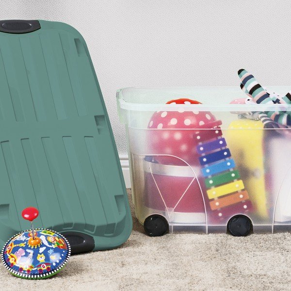 Plastična škatla za shranjevanje s pokrovom Roller - Rotho-image-1