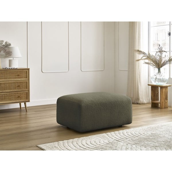 Zelen tabure iz tkanine bouclé Tina – Bobochic Paris-image-4