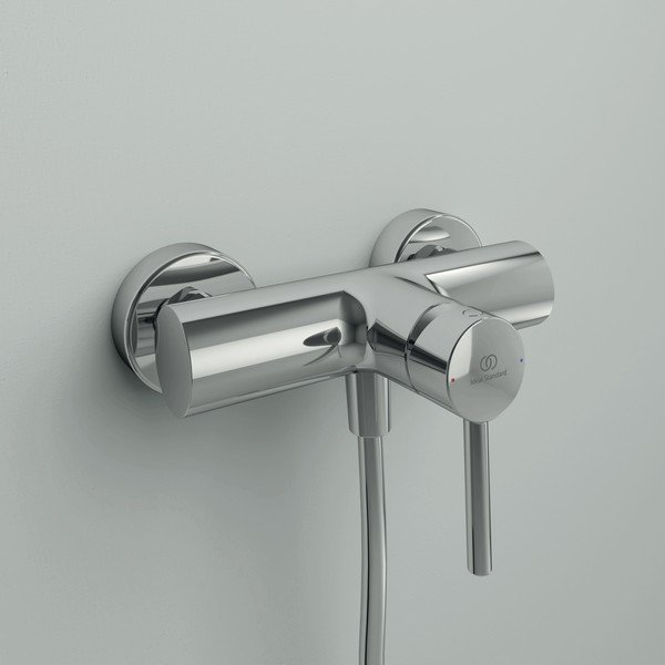 Stenska armatura za tuš v sijajno srebrni barvi Ceraline – Ideal Standard-image-1