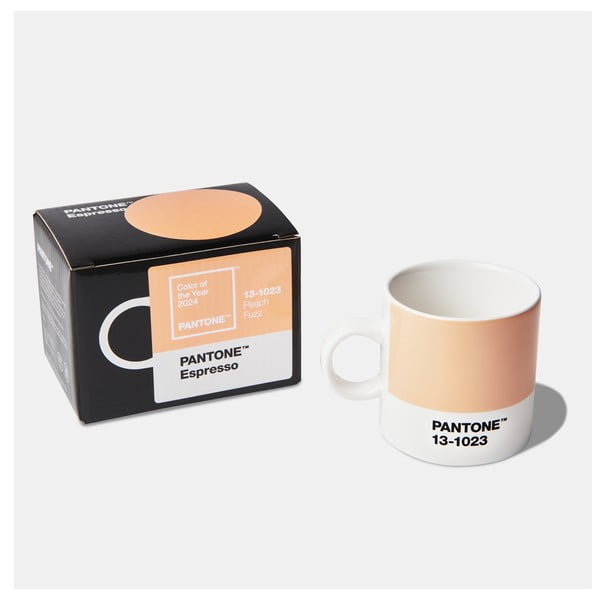 Oranžna keramična skodelica za espresso 120 ml Peach Fuzz 13-1023 – Pantone-image-1
