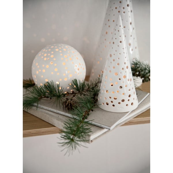 Božični svečnik iz porcelana Kähler Design Nobili, višina 19 cm-image-1