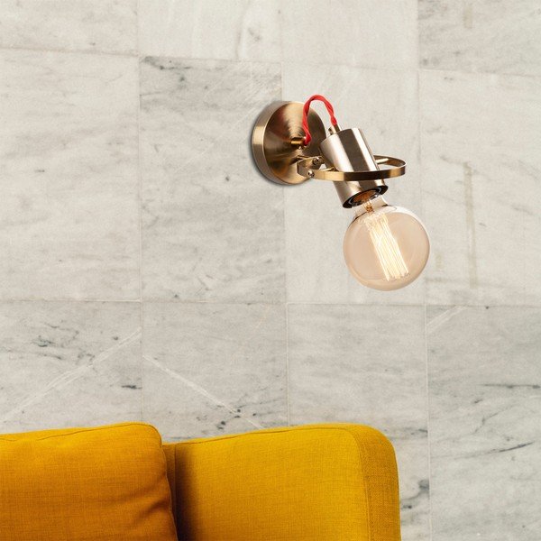 Stenska svetilka v zlati barvi Vaveyla – Opviq lights-image-1