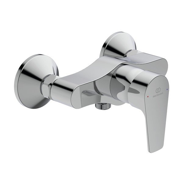 Stenska armatura za tuš v sijajno srebrni barvi Cerafine D – Ideal Standard